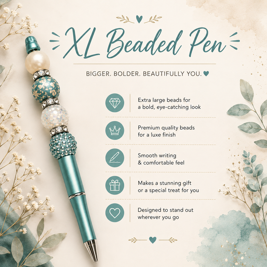 Handcrafted XL Beaded Pen